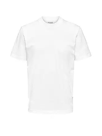 SELECTED | T Shirt " SLHRELAXCOLMAN200  " | weiss